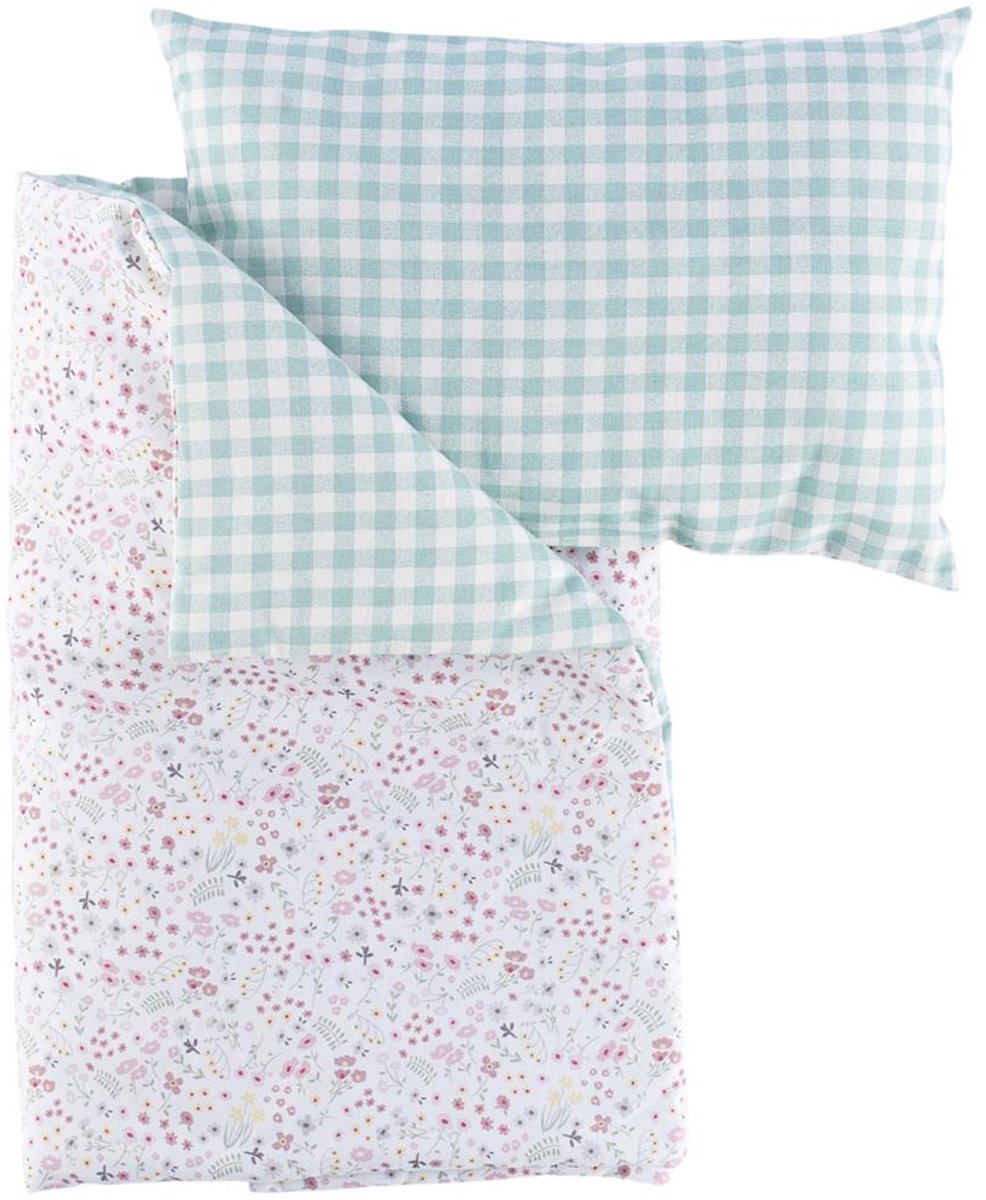 Asi poppen beddengoed set Cloe - poppen accessoires multicolor.