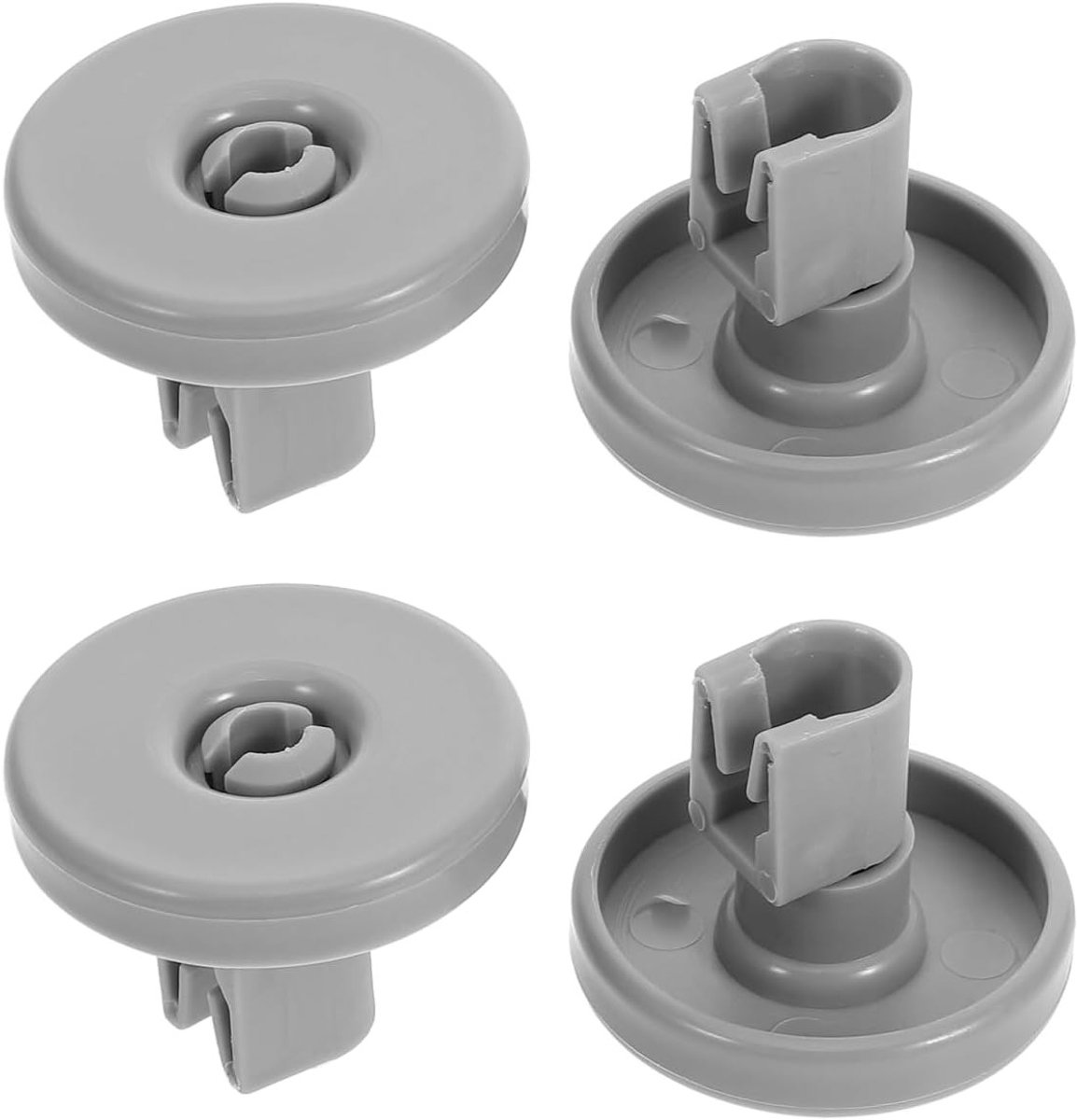 Vaatwasseraccessoires: 4 stuks plastic wielen, onderwals en riemschijf voor efficiënte reiniging