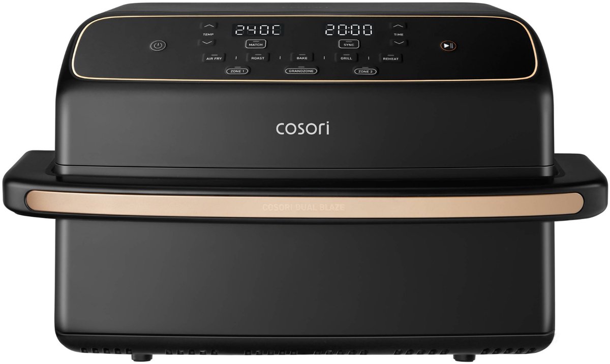 Cosori Twinfry Compact - Keramische anti-aanbaklaag - Heteluchtfriteuse 8.6 liter - Boven- en Onderwarmte