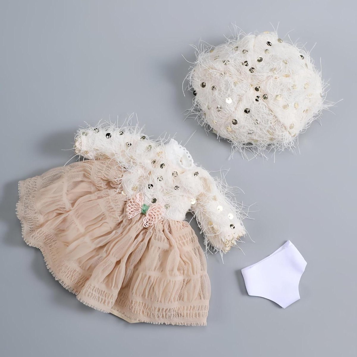 Poppenkleding Set - BJD Kleding - Poppen Aankleden - Handgemaakt Ontwerp - 1/6 Schaal - F