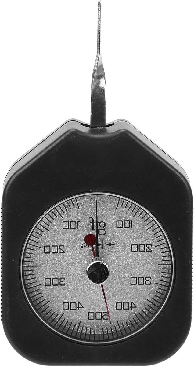 Spanningsmeter met Wijzerplaat - Tensiometer Krachtmeter - Mechanische Druk Tests - Dubbele Wijzer Ontwerp - 500 g - Grijs