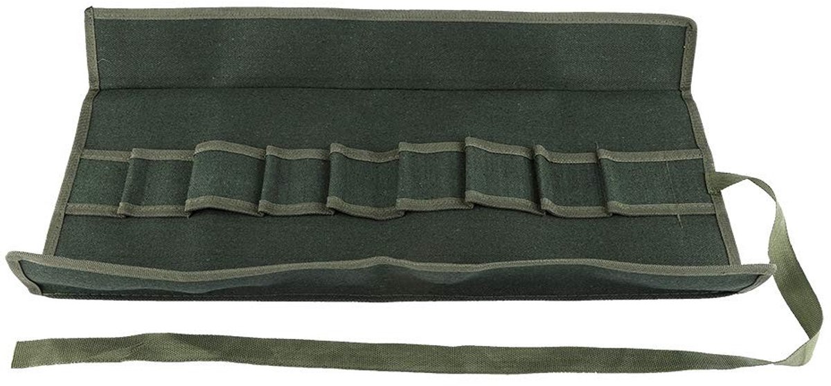 Allecto - Bonsai Tools bag - Multifunctionele Tool Roll Bag - Lichtgewicht en duurzaam - Groen - Handige opbergtas voor tuinwerk - Geschikt voor di...