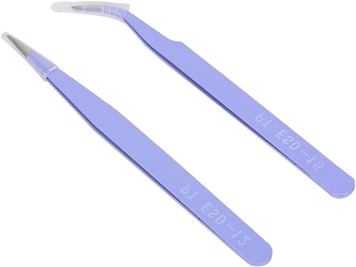 Professionele Nagelkunst Pincet Set van RVS voor Manicure en Decoratie met Precisie en Comfort