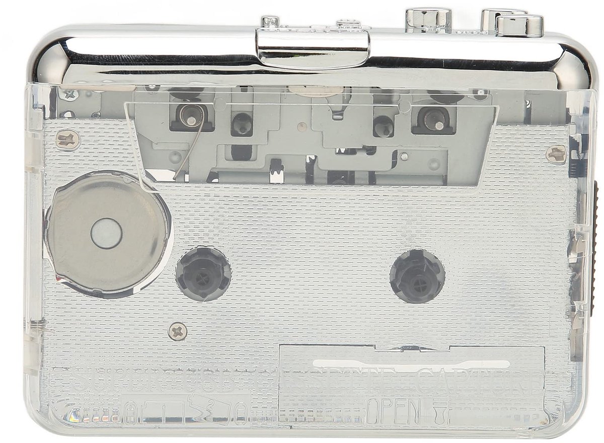 Dailygoody - Cassettespeler - USB-cassette Naar MP3-converter - Draagbaar en handzaam - Transparant - Tape naar MP3-speler - Geschikt voor OS X en PC .