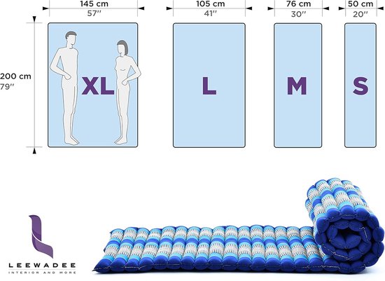 Opvouwbaar Matras - Japanse Futon Gastenbed - Ontspanning en slapen - Natuurlijke kapok vulling - 190 x 145 cm — afbeelding 2