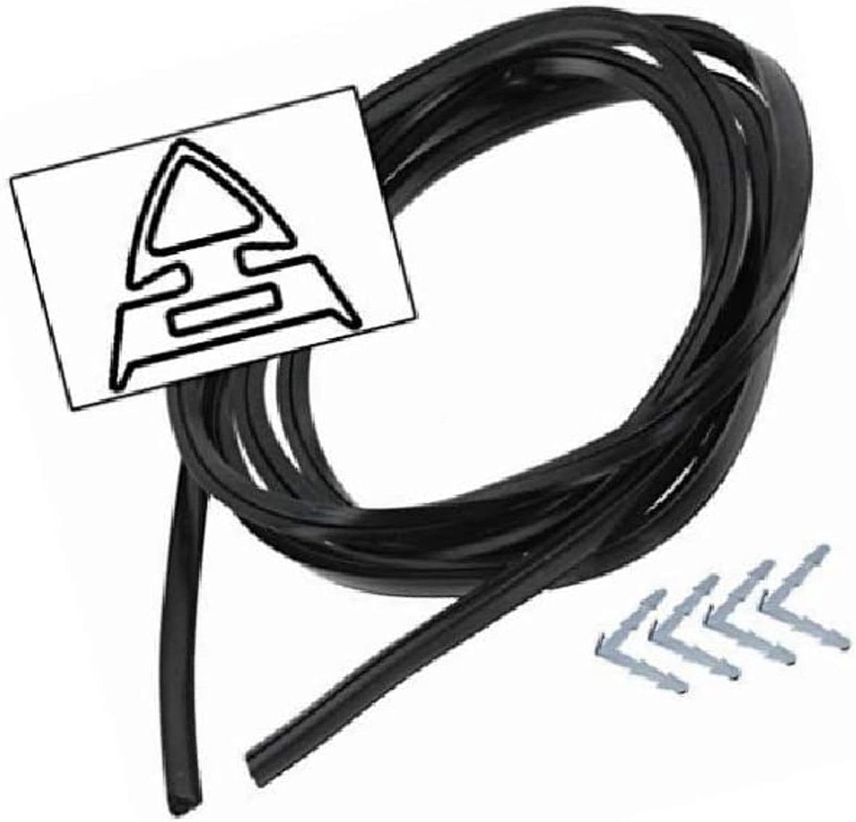 Oven Deurafdichting - Universeel Rubber - Oven Reparatie - 4-zijdige Pasvorm - 2.4 Meter - Zwart