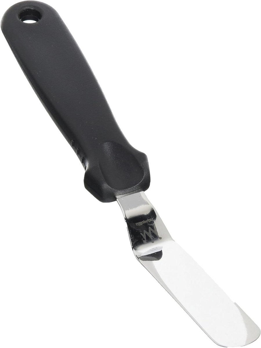 Gerande Spatel - Spatel RVS - Keukenwerk - Roestvrij Staal - 20 cm - Zilver