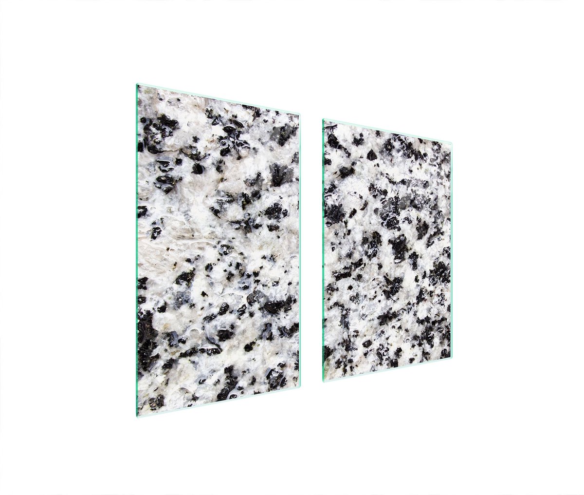 TMK ArtDeko - Snijplank/Keukenbeschermer - Sierlijk Marmervormig Glas - 65x52 cm