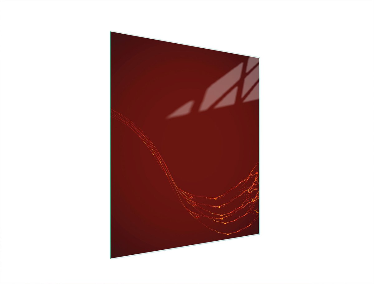 TMK ArtDeko - Snijplank - Glas - 45x52cm - Rood