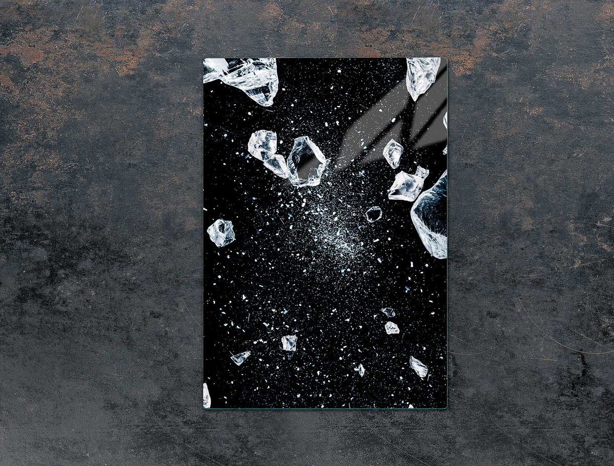 TMK ArtDeko Serie - Glazen Snijplank - 35x52 cm - Lód - Multifunctioneel