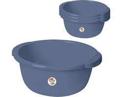 Huishoudkom Set - Universele Bakken - Keuken Organisatie - Nestbaar Ontwerp - 9 Liter Capaciteit - Blauw