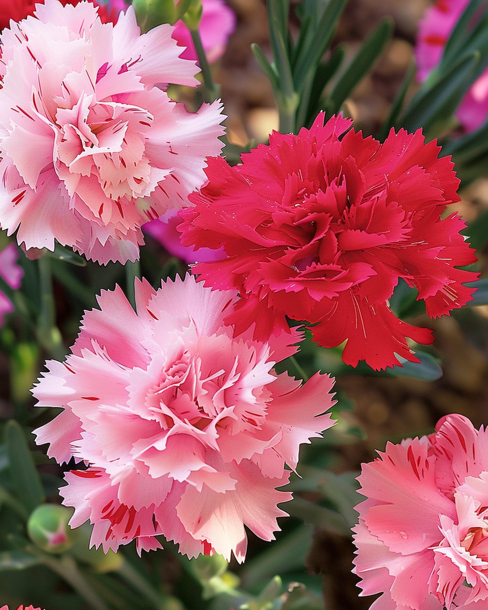3 sets - Chabaud Anjer Zaden Dianthus Caryophyllus Eenjarig Gemengd