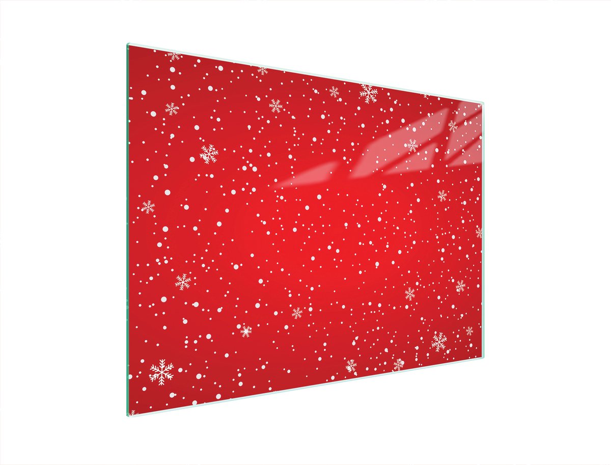 TMK ArtDeko Serie - Glazen Snijplank - 40x30 cm - Rood - Hittebestendig
