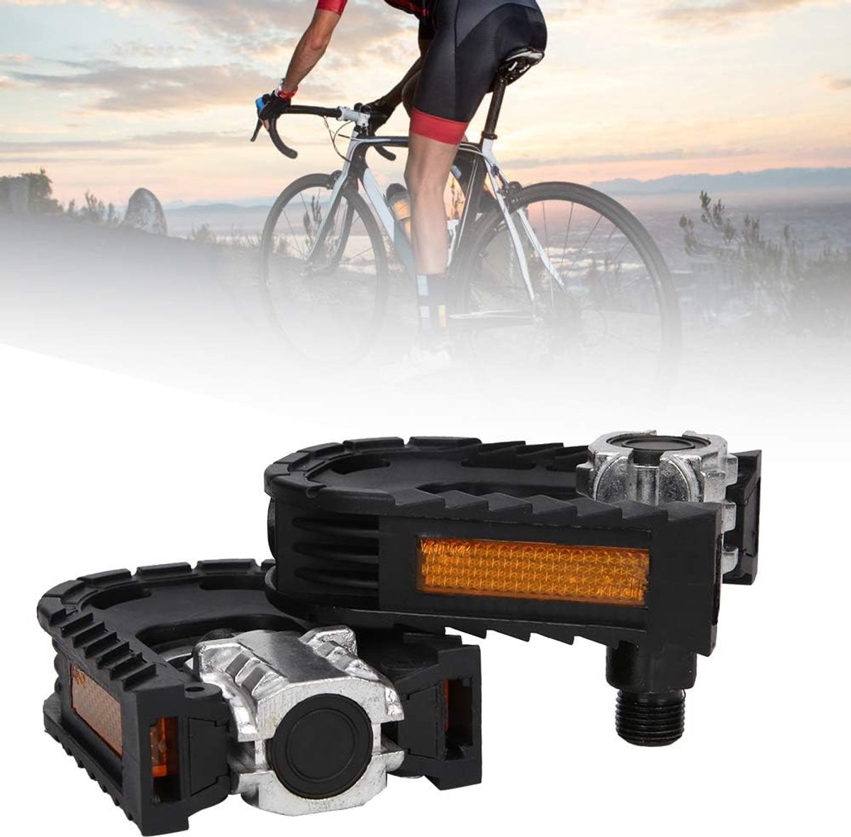 Mountainbikepedaal - Fietsaccessoire Aluminium - Buitenfietsen - Vervangend Onderdeel - 13 x 7 x 7 cm - Niet gespecificeerd