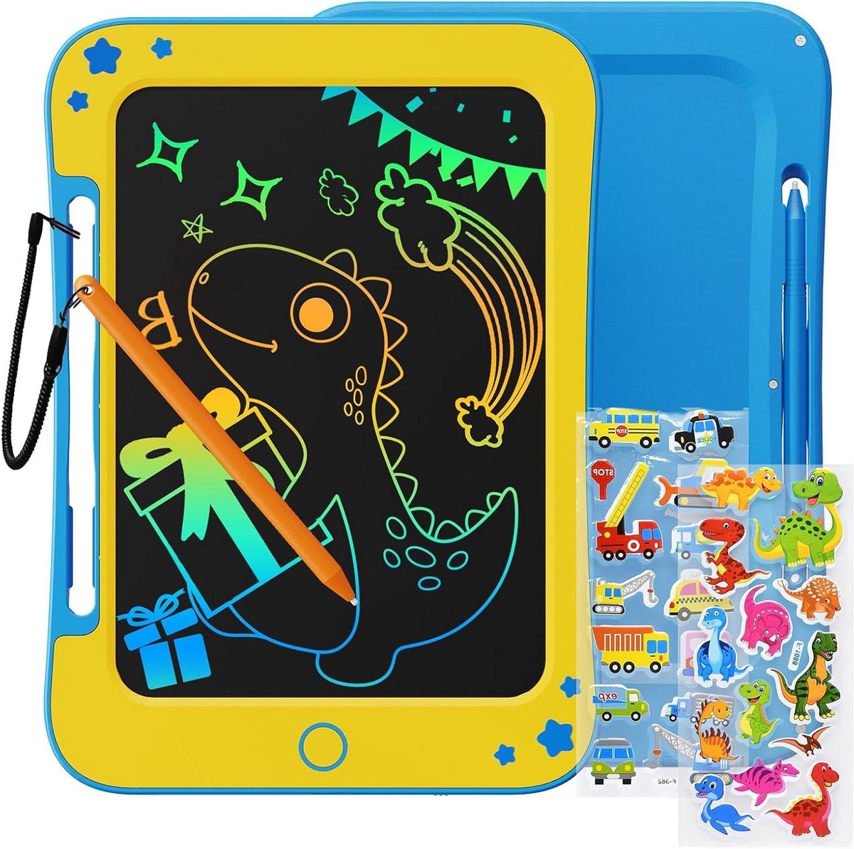 Tekentablet voor kinderen - Lcd schrijftablet krabbelbord - Creatief tekenen en leren - Helderder scherm met wisknop - 85 inch