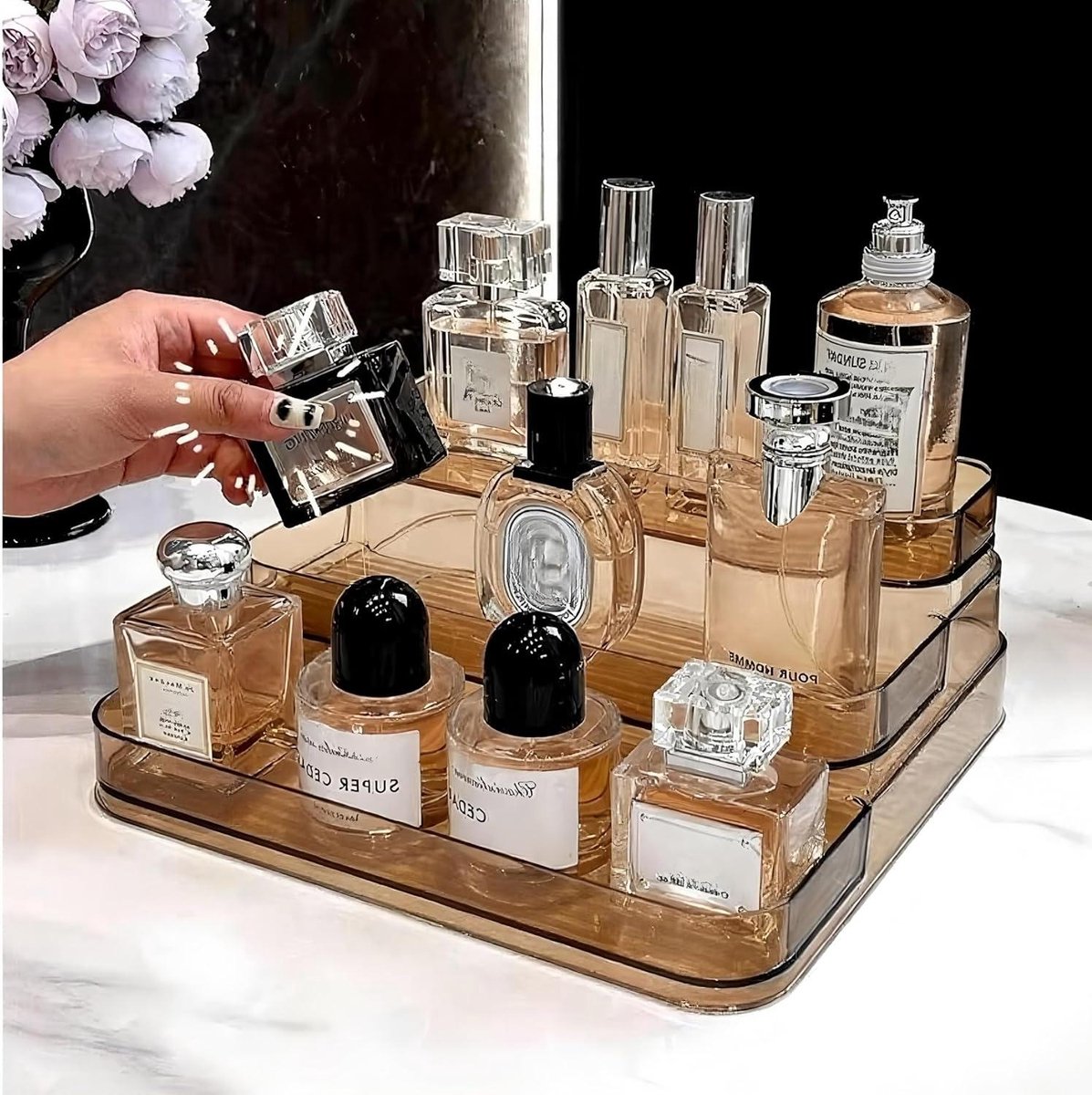 Acryl Displaystandaard - Organiser Plank - Objecten Tonen - 3 Niveaus - 375 Gram - Transparant