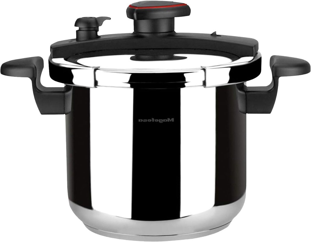 Snelkookpan - Express pan Drukpan - Snel Koken - Roestvrij staal 18/10 - 6 Liter - Meerkleurig