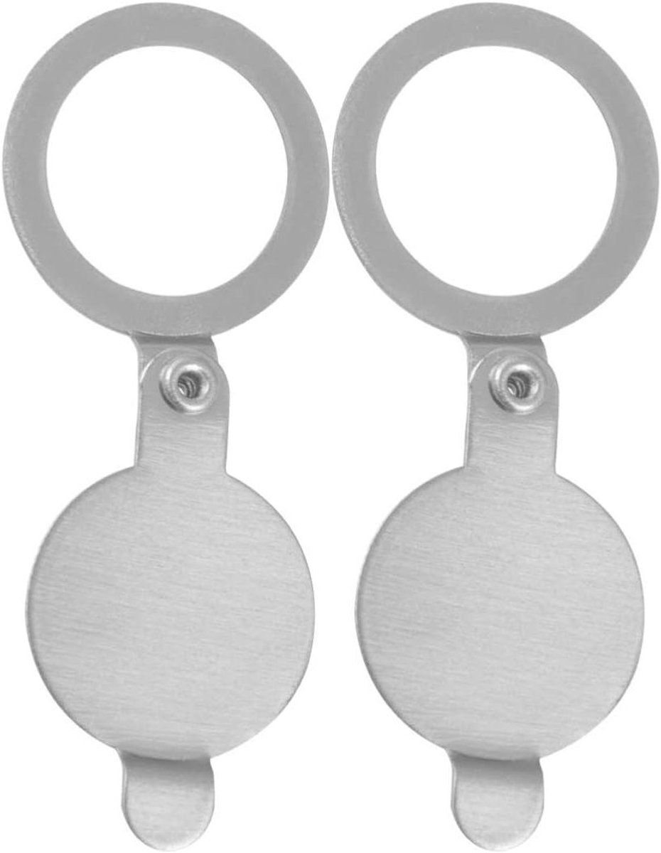 Deurspion Afdekking - Privacy Cover - Privacy Beschermen - Voorkomt Zicht - 2 stuks - Zilver