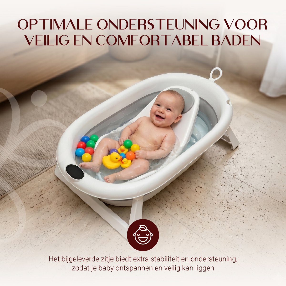 Baby Habits Badset met Thermometer - Gebruiksvriendelijk en Inklapbaar — cadeau in Cadeau-ideeën - foto 3