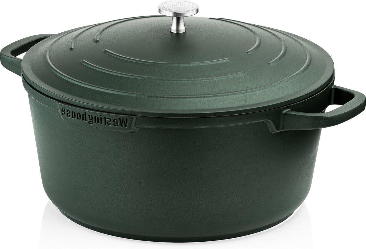 Kookpan met Deksel - Braadpan Stoofpan - Koken en Stoven - PFOA-vrije Quananium Coating - 28 cm - Groen