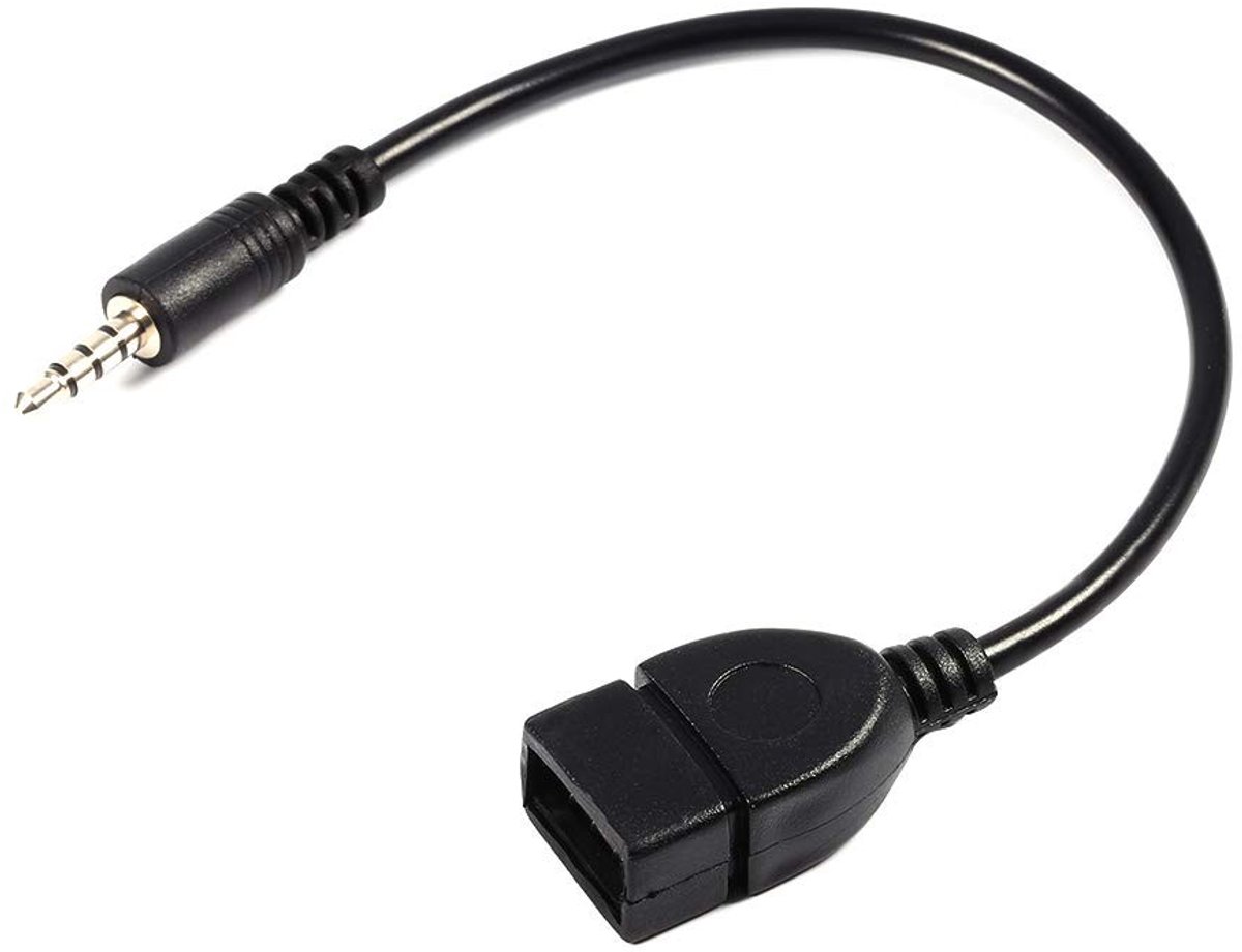 Kabel USB naar 3.5mm AUX Adapter voor Auto Muziek Afspelen