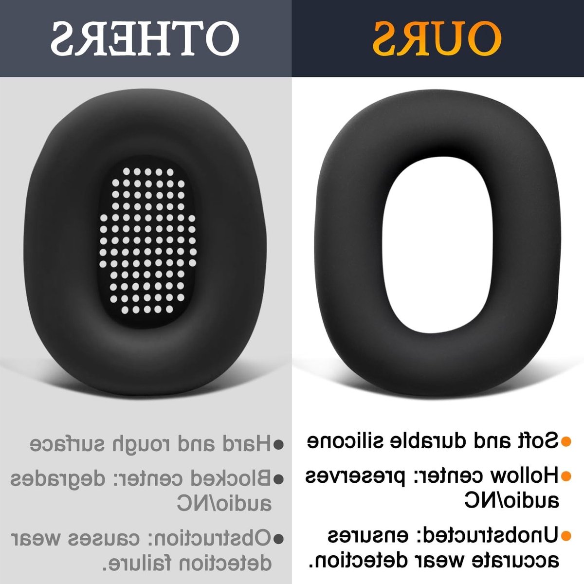 Zweetbestendige Siliconen Oordopjes voor AirPods Max, Comfortabele Pasvorm voor Sport, Eenvoudig Schoon te Maken, Geluidskwaliteit Behouden