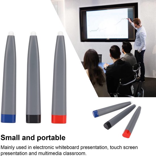 Dailygoody - Touchscreenpen - Whiteboard Stylus - Duurzaam en Klein Formaat - Tablet Schermpen - Geschikt voor Multimedia - 3 Stuks — afbeelding 3