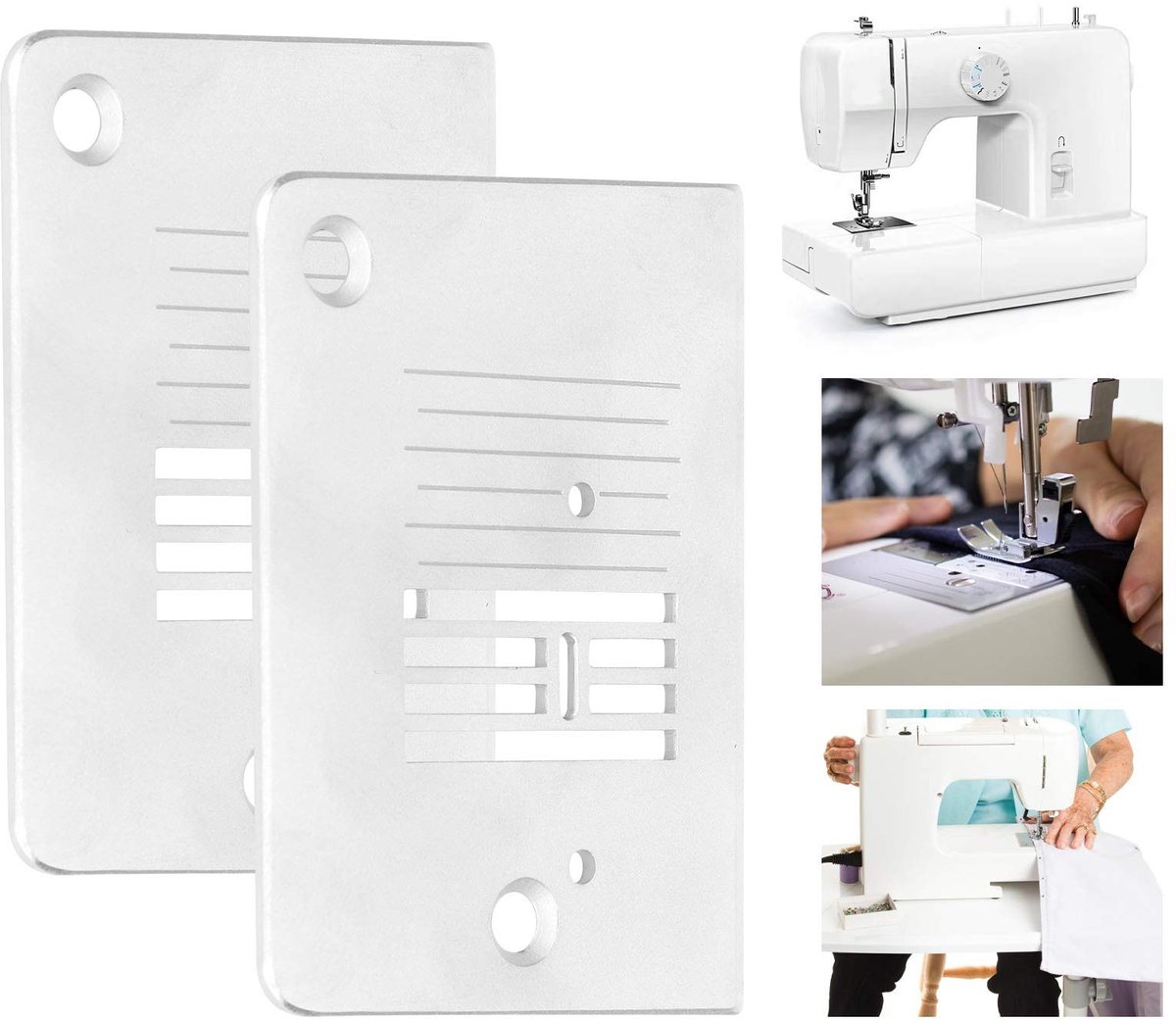 Dailygoody - Naaimachine Naaldplaat - Multifunctionele Naaldplaat Vervanging - Ideaal voor Creatieve Projecten - Geschikt voor 1408/2250 - Hand...