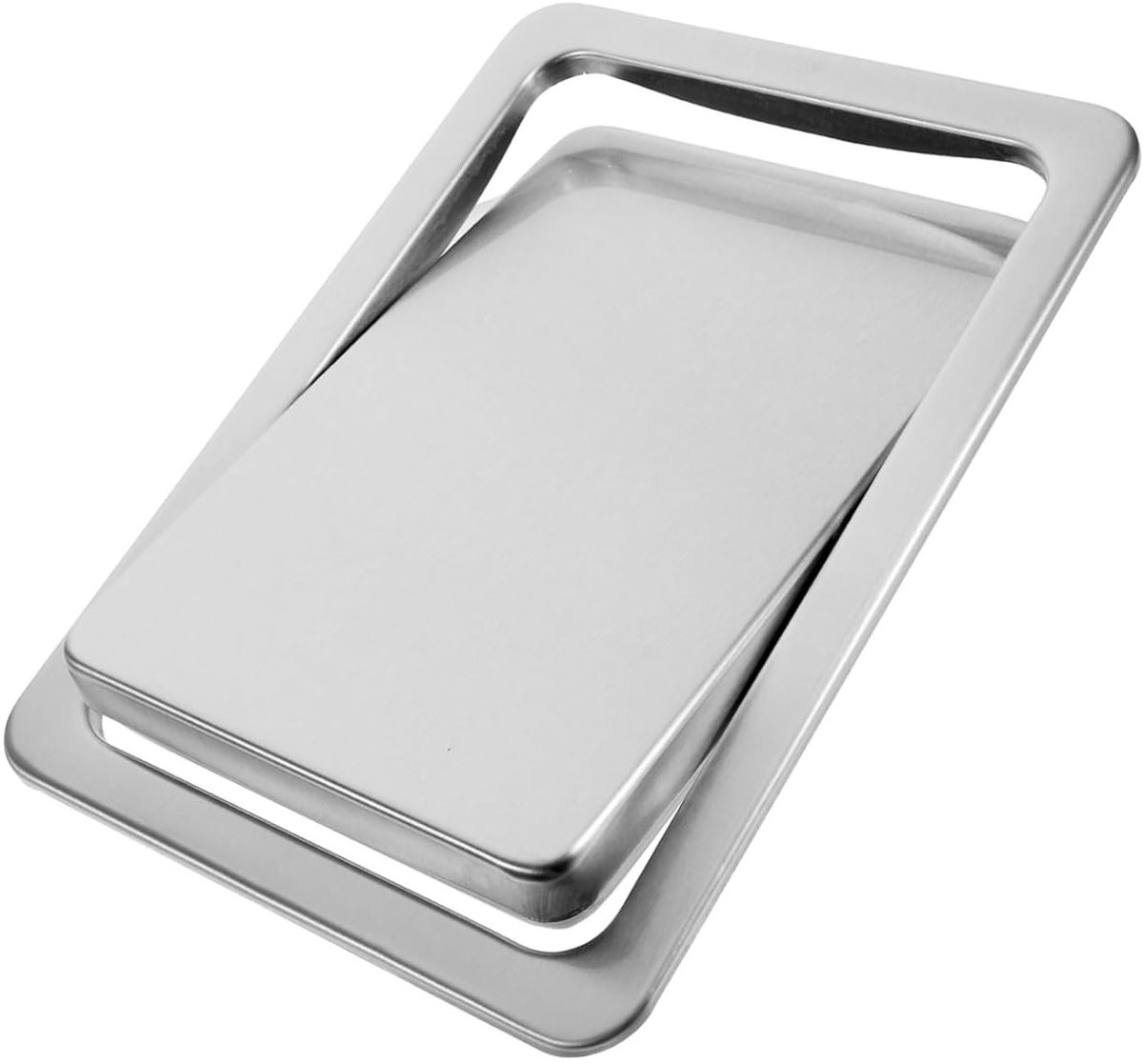 Garbage bin cover van roestvrij staal met verzonken deksel voor badkamer en keukenaccessoires, ideaal voor afvalbeheer en ruimtebesparing