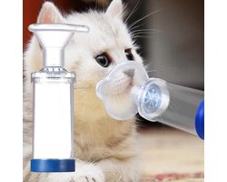 Aërosolkamer, inhalatieafdichting voor kat of hond, voor huisdieren, met masker, helpt huisdieren beter te ademen, handmatige inhalatorseparator voor katten.