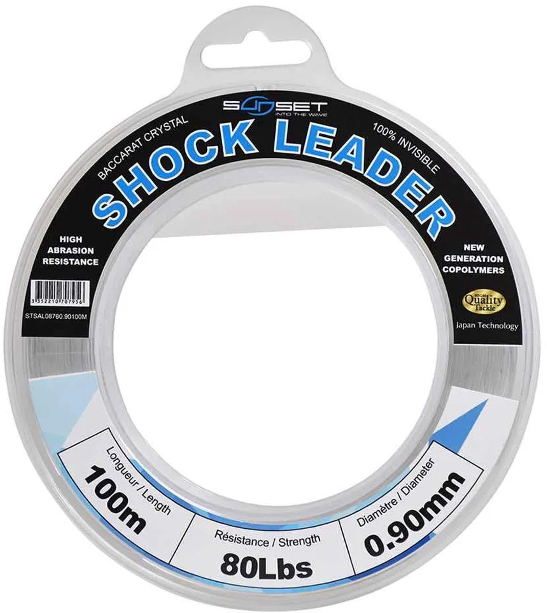 Sunset Rs Competition Shock Leader Baccarat Crystal 100 M Monofilament Transparant 0.900 mm