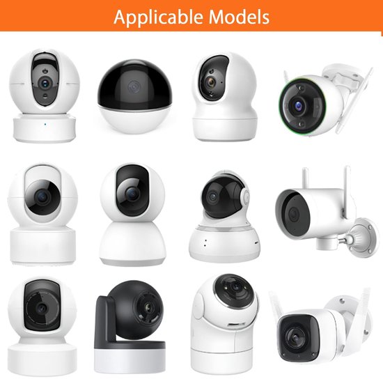 Dailygoody - Camera Wandhouder Set - Bevestigingsbeugels voor Bewakingscamera - Duurzaam en Robuust - Compatibel met Tp-Link Tapo en Kasa - 180 Graden... van Merkloos — afbeelding 2