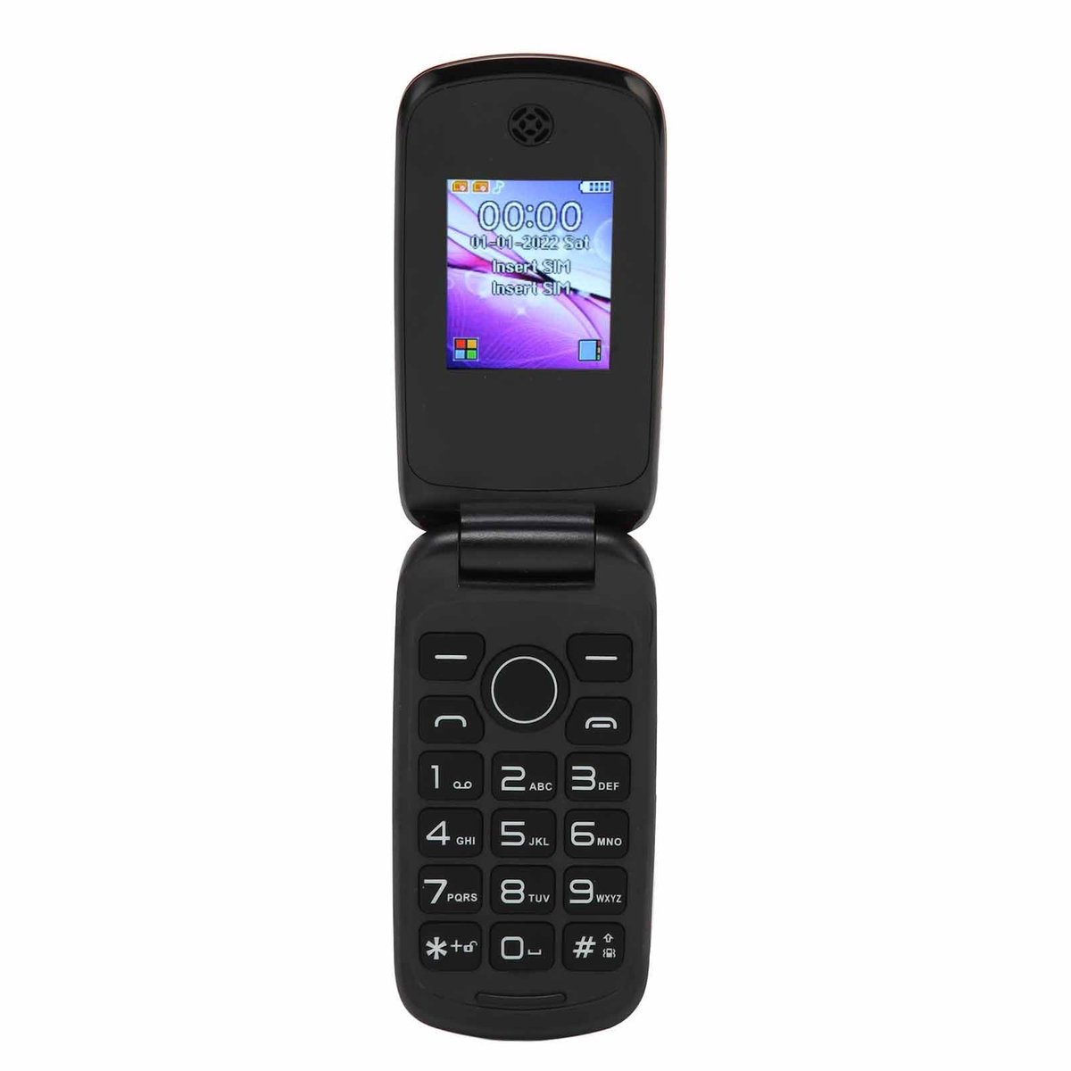 Dailygoody - Klaptelefoon voor Senioren - 3G Dual SIM-telefoon - Grote Knoppen met LED-verlichting - Krachtige Luidspreker - SOS-functie - Geschik...