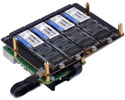 Dailygoody - N16 Quad M.2 M-Key NVMe SSD - Snelle opslagoplossing - Compact ontwerp - Ondersteunt M.2 SSD's - Ideaal voor Raspberry Pi 5 -...