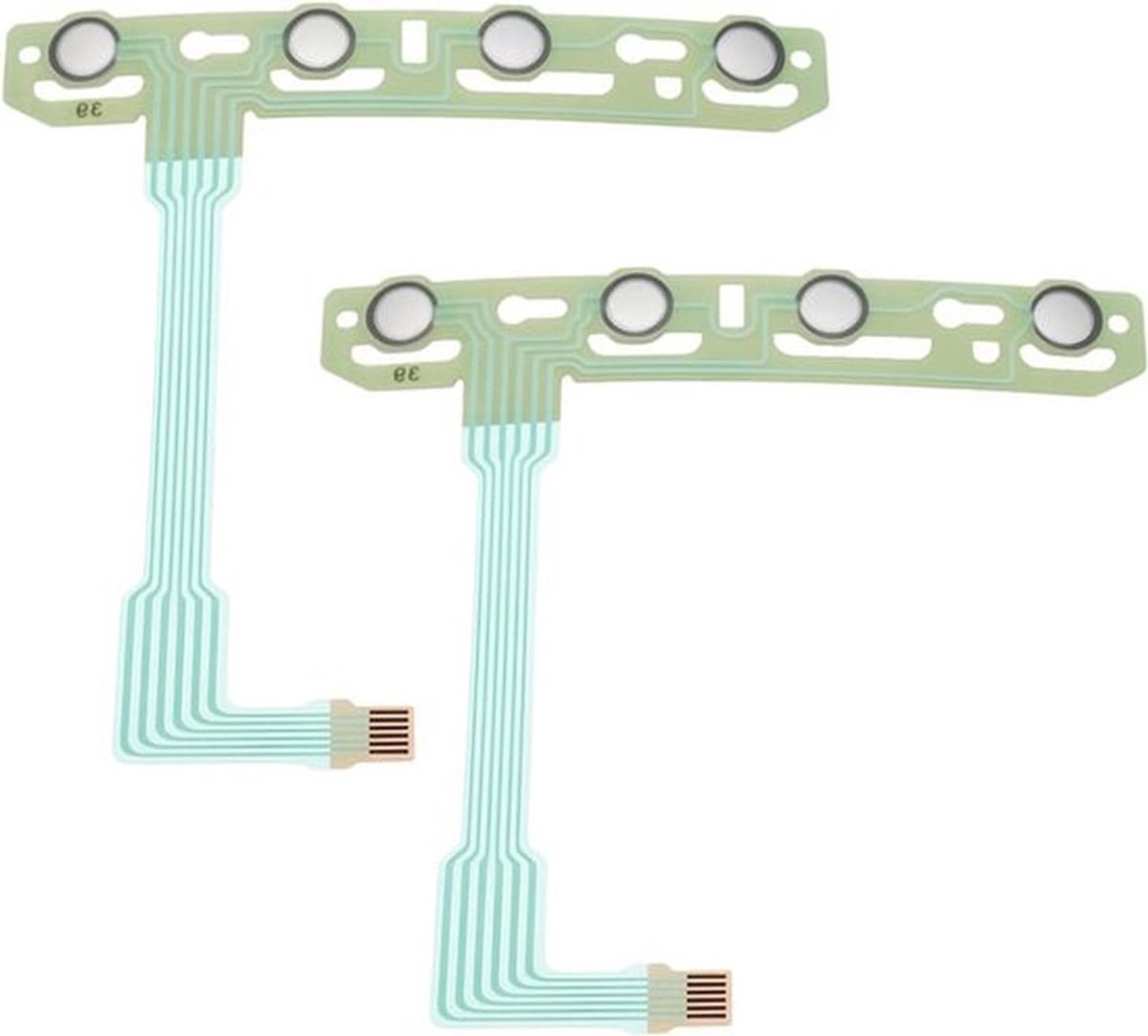 Vervangende Volumeknop Flexkabel Lint - PSP GO - 2 stuks - Compatibel met Console - Grijs.