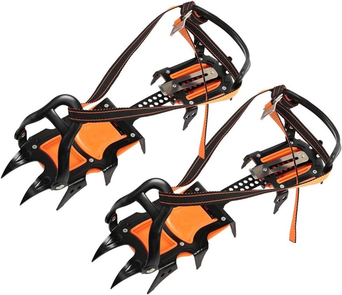 Stevige ijzers voor bergbeklimmen en wandelen, hoog elastisch en duurzaam materiaal voor optimale grip op ijs en sneeuw
