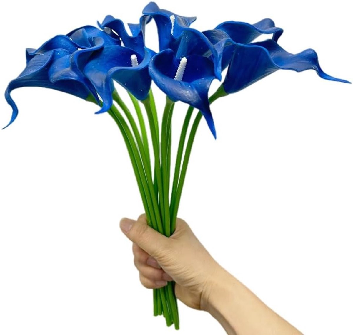 12 Stuks Kunstmatige Calla Lelie Bloemen, 33 cm Enkele Hoofden, Bruidsboeket en Decoratie voor Binnen en Buiten, Perfect voor Groenvoorzieningen en Huishoudelijke Versiering