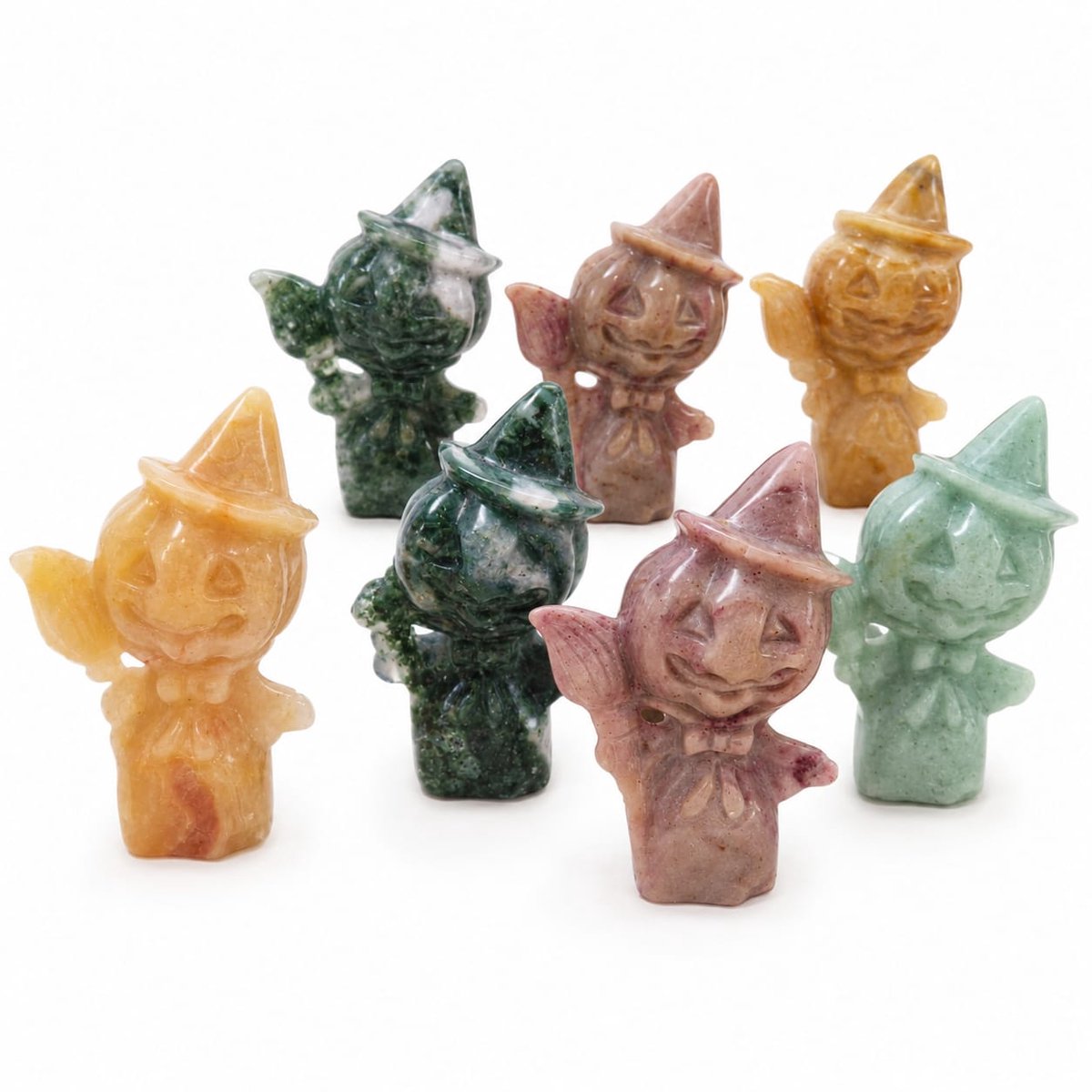 La Étoile by Letty Halloween Edelsteen Carving- Witch Pumpkin met Intuïtiekaart Multi