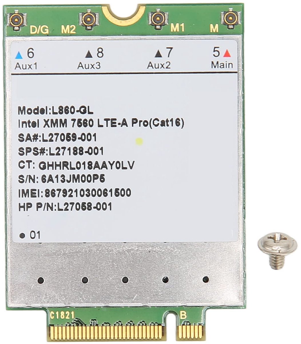 By shayne - 4G LTE-module - Netwerkkaart - Plug And Play - Compact - Snelle internetverbinding - Geschikt voor Elitebook X360 830 840 850 - Model L86.
