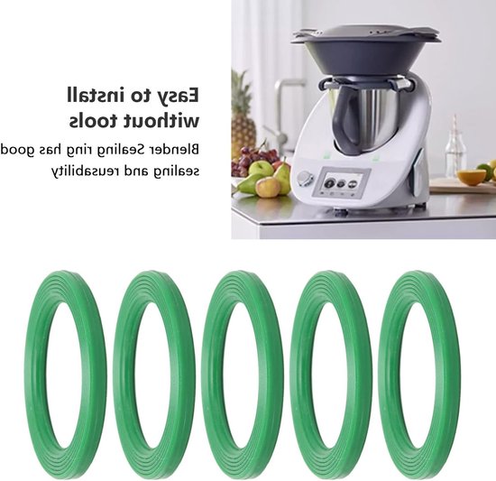 Vervangende O-Ringen voor Blender - 5 Stuks Sealing Rings voor Optimale Prestaties en Duurzaamheid van Merkloos — afbeelding 4