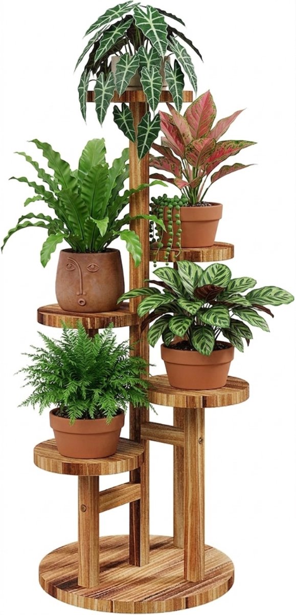 MRKK® Plantentafel - Plantenrek Buiten - Plantensteun - Plantenstandaard - Hout