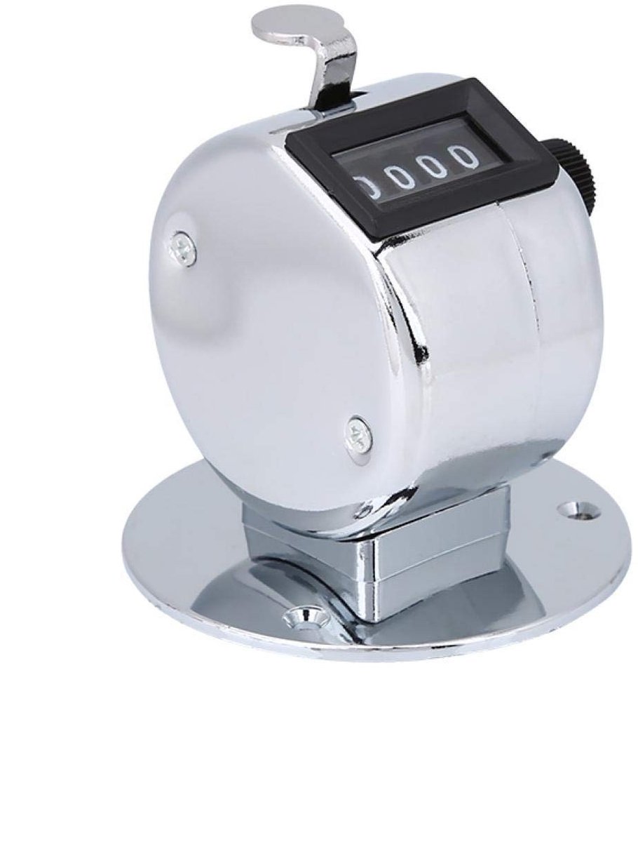 Dailygoody - Mini Metalen Hand Clicker Teller - Nauwkeurige Telling - Draagbaar en Lichtgewicht - Voor Sport en Spellen - Tot 9999 Tellingen - Geschik...