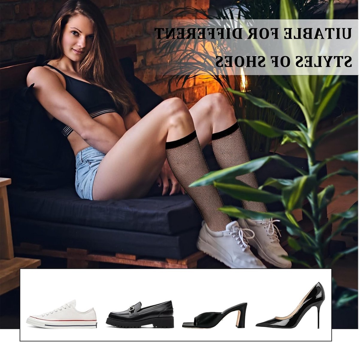 Kniehoge Visnet Sokken voor Dames - Zwarte Sheer Fishnet Kousen voor Jurken en Laarzen - Mode Accessoire voor Elke Gelegenheid