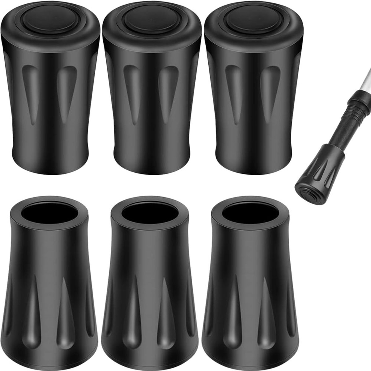 Allecto - Wandelstok Caps - Rubberen Tips - Bescherming voor