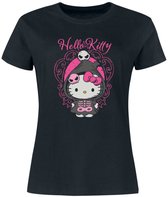 Hello Kitty Hello Kitty Dames T-shirt - zwart - XL