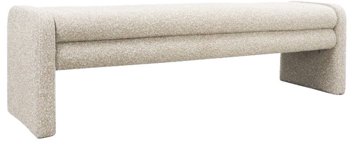 Bronx71 Eetkamerbank Neil bouclé taupe 160 cm - eettafelbank - eetbank