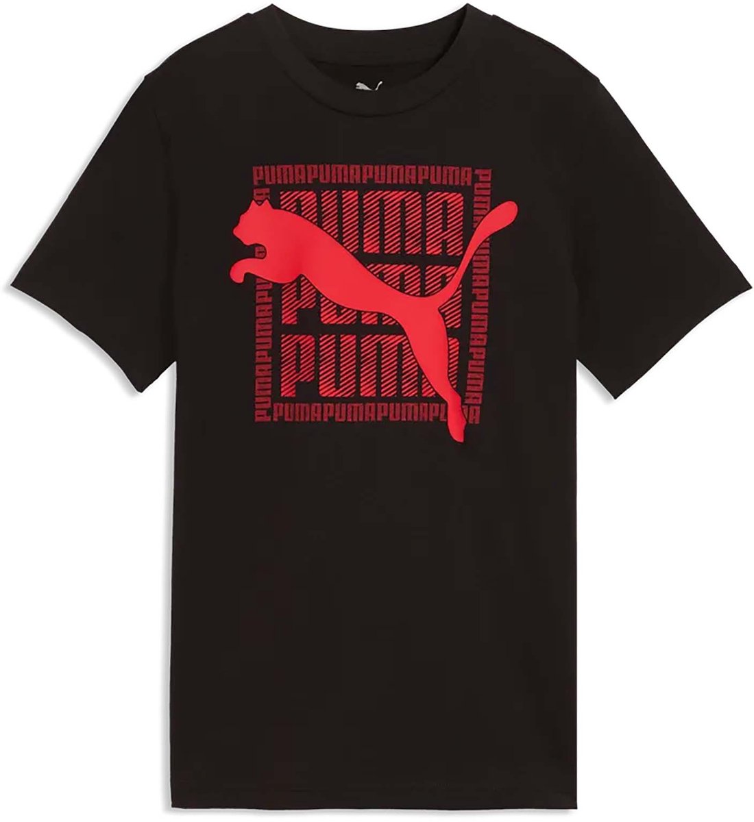 Puma Graphic Cat Tee B Fashion Wear Kinderen Zwart