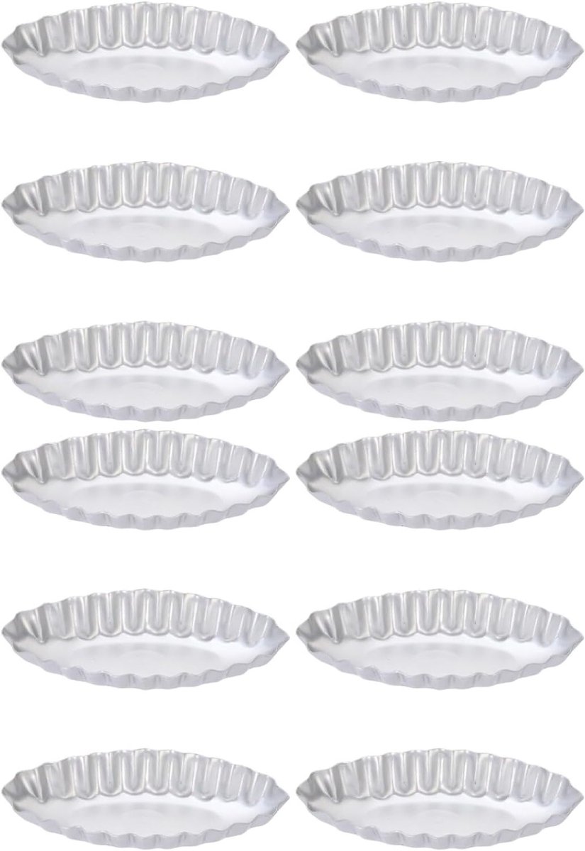 12-delige bakvorm set voor teppanyaki grill, oven en cake - Aluminium bakgerei en keukentools