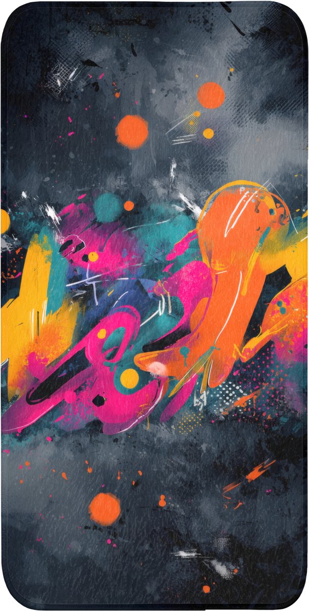 Badmat 60x120 cm - Antislip - Abstract - Graffiti - Kleurrijk - Verfspatten - Badmatten voor badkamer - Badkamermat - Douchemat - Badkamer mat