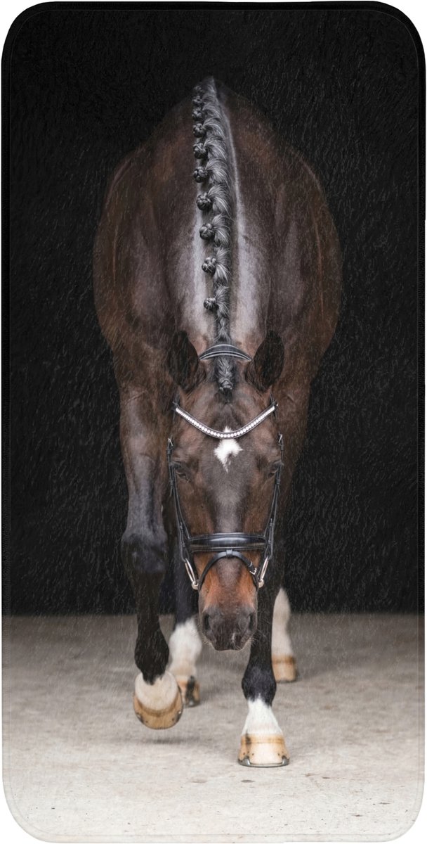 Badmat 60x120 cm - Antislip - Paard - Modern - Portret - Badmatten voor badkamer - Badkamermat - Douchemat - Badkamer mat